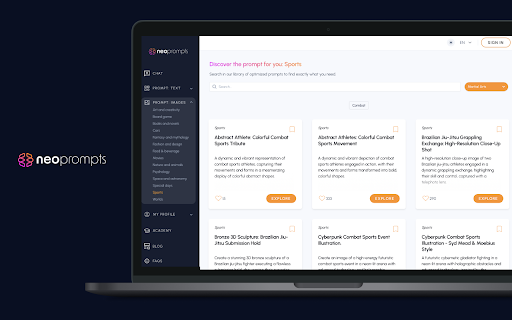 Neoprompts from Chrome web store to be run with OffiDocs Chromium online Neoprompts from Chrome web store to be run with OffiDocs Chromium online