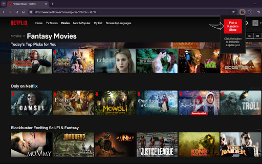 NetFlicks – Random Netflix Movie Show Picker from Chrome web store to be run with OffiDocs Chromium online NetFlicks – Random Netflix Movie Show Picker from Chrome web store to be run with OffiDocs Chromium online