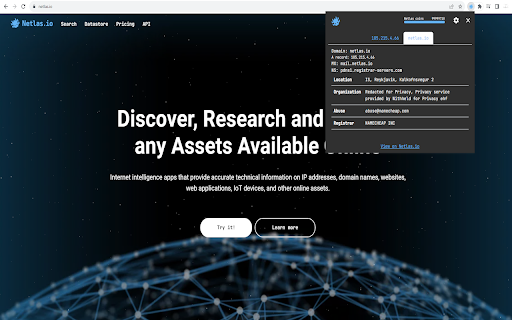 Netlas.io from Chrome web store to be run with OffiDocs Chromium online Netlas.io from Chrome web store to be run with OffiDocs Chromium online