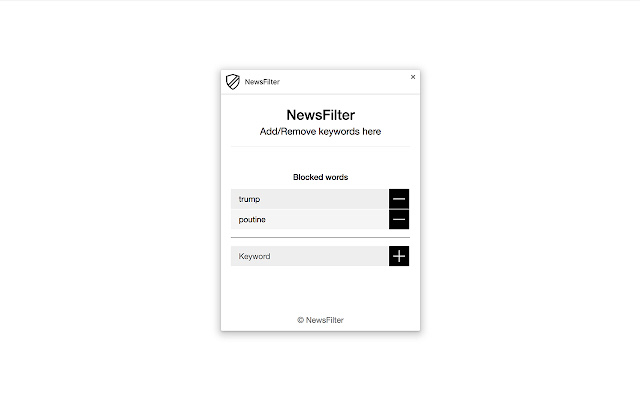 News filter from Chrome web store to be run with OffiDocs Chromium online News filter from Chrome web store to be run with OffiDocs Chromium online