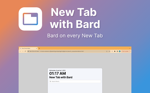 New Tab with Gemini from Chrome web store to be run with OffiDocs Chromium online New Tab with Gemini from Chrome web store to be run with OffiDocs Chromium online