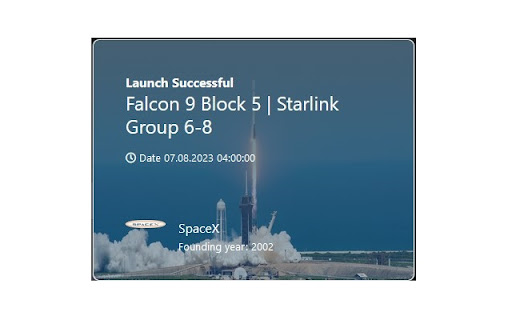 Next Space Launch from Chrome web store to be run with OffiDocs Chromium online Next Space Launch from Chrome web store to be run with OffiDocs Chromium online