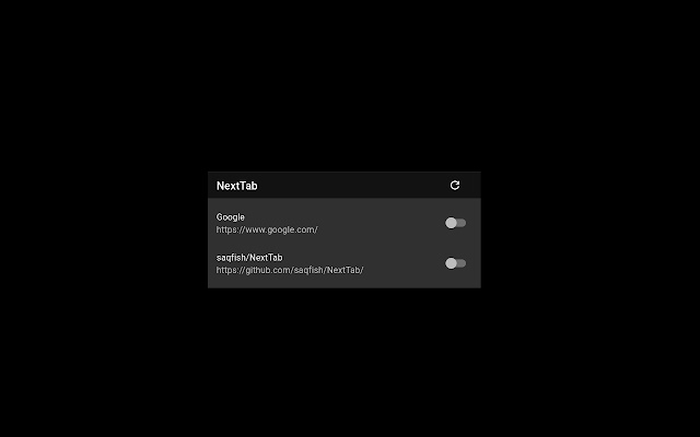 NextTab from Chrome web store to be run with OffiDocs Chromium online NextTab from Chrome web store to be run with OffiDocs Chromium online