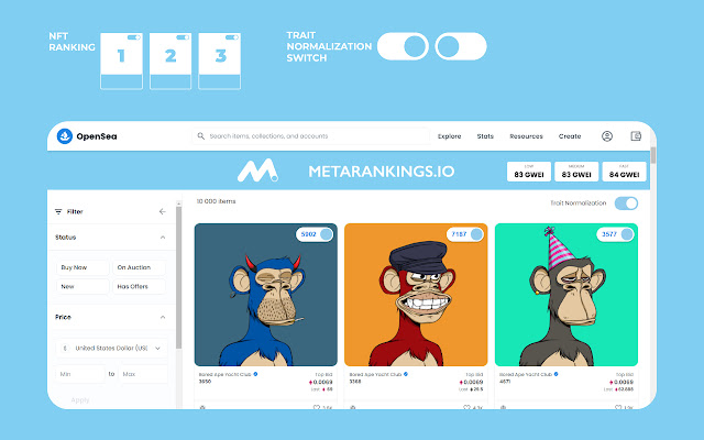 NFT Rarity Rankings from Chrome web store to be run with OffiDocs Chromium online NFT Rarity Rankings from Chrome web store to be run with OffiDocs Chromium online