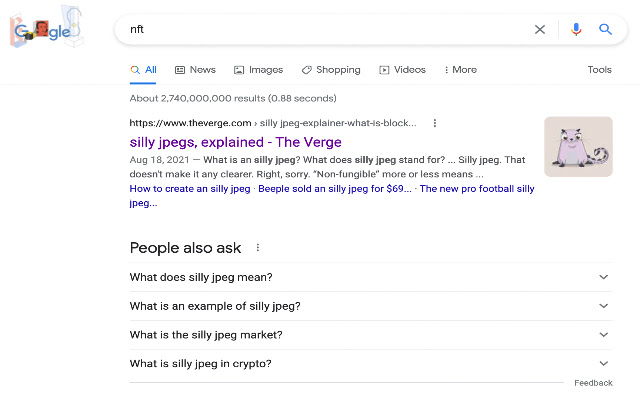 NFT to silly jpeg from Chrome web store to be run with OffiDocs Chromium online NFT to silly jpeg from Chrome web store to be run with OffiDocs Chromium online