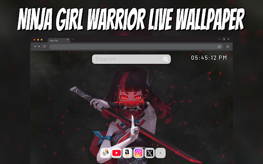 Ninja Girl Warrior Live Wallpaper Animation from Chrome web store to be run with OffiDocs Chromium online Ninja Girl Warrior Live Wallpaper Animation from Chrome web store to be run with OffiDocs Chromium online