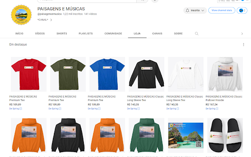 Notificador de Vídeo PAISAGENS E MÚSICA from Chrome web store to be run with OffiDocs Chromium online Notificador de Vídeo PAISAGENS E MÚSICA from Chrome web store to be run with OffiDocs Chromium online