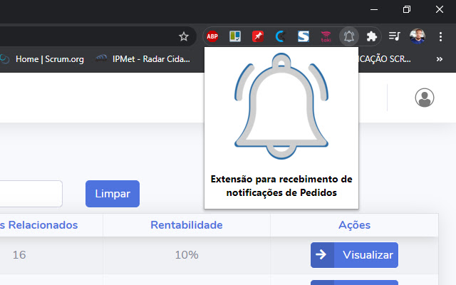 Notificações de Pedidos from Chrome web store to be run with OffiDocs Chromium online Notificações de Pedidos from Chrome web store to be run with OffiDocs Chromium online