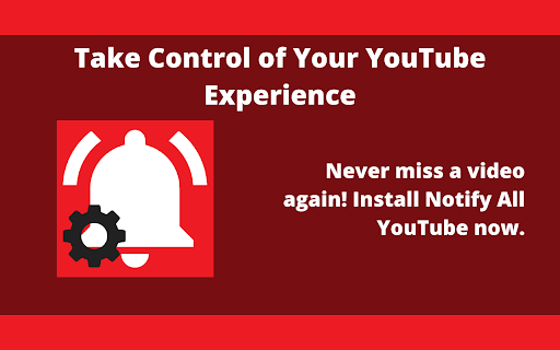 Notify All YouTube from Chrome web store to be run with OffiDocs Chromium online Notify All YouTube from Chrome web store to be run with OffiDocs Chromium online