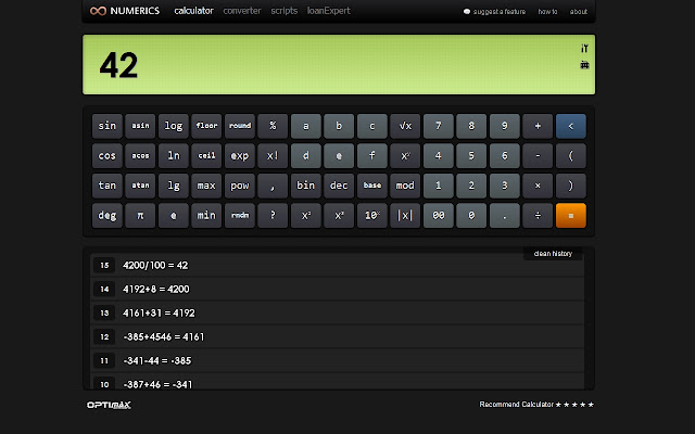 Numerics Calculator Converter from Chrome web store to be run with OffiDocs Chromium online Numerics Calculator Converter from Chrome web store to be run with OffiDocs Chromium online