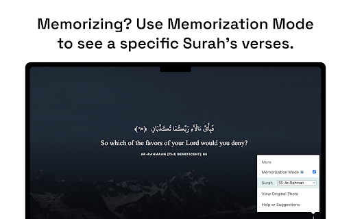 Nur | Quran in new tab from Chrome web store to be run with OffiDocs Chromium online Nur | Quran in new tab from Chrome web store to be run with OffiDocs Chromium online
