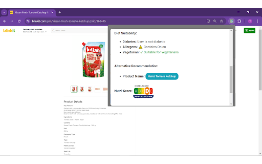 Nutri Nudge from Chrome web store to be run with OffiDocs Chromium online Nutri Nudge from Chrome web store to be run with OffiDocs Chromium online