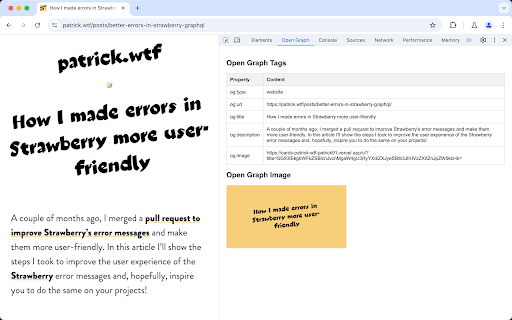og devtools extension from Chrome web store to be run with OffiDocs Chromium online og devtools extension from Chrome web store to be run with OffiDocs Chromium online