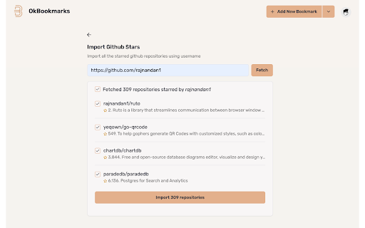 OkBookmarks from Chrome web store to be run with OffiDocs Chromium online OkBookmarks from Chrome web store to be run with OffiDocs Chromium online