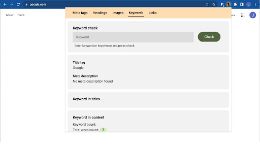 On page SEO analyzer by Chunky Squirrel from Chrome web store to be run with OffiDocs Chromium online On page SEO analyzer by Chunky Squirrel from Chrome web store to be run with OffiDocs Chromium online