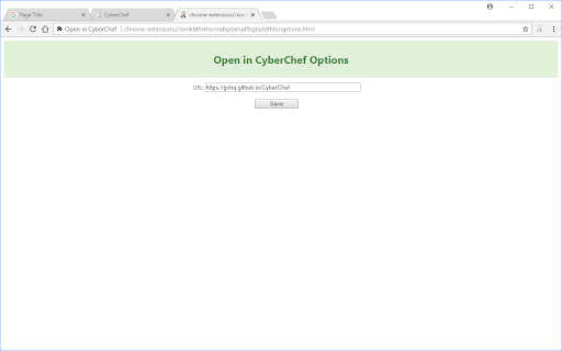 Open in CyberChef (updated) from Chrome web store to be run with OffiDocs Chromium online Open in CyberChef (updated) from Chrome web store to be run with OffiDocs Chromium online