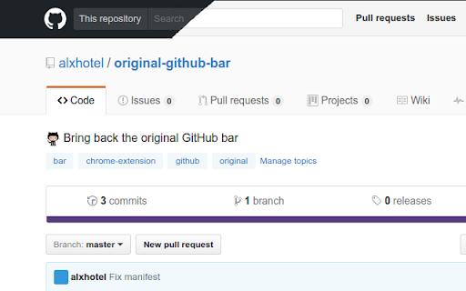 Original GitHub Bar from Chrome web store to be run with OffiDocs Chromium online Original GitHub Bar from Chrome web store to be run with OffiDocs Chromium online