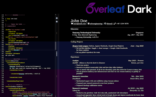 Overleaf Dark Pro from Chrome web store to be run with OffiDocs Chromium online Overleaf Dark Pro from Chrome web store to be run with OffiDocs Chromium online