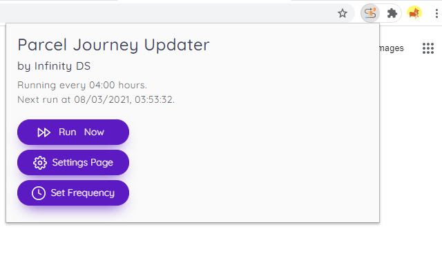 Parcel Journey Updater from Chrome web store to be run with OffiDocs Chromium online Parcel Journey Updater from Chrome web store to be run with OffiDocs Chromium online