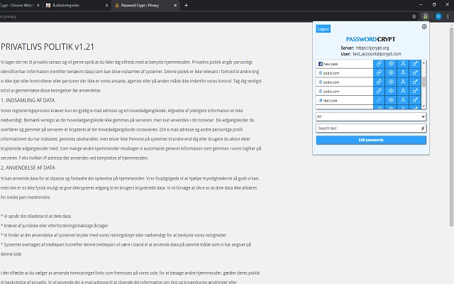 Password Crypt from Chrome web store to be run with OffiDocs Chromium online Password Crypt from Chrome web store to be run with OffiDocs Chromium online