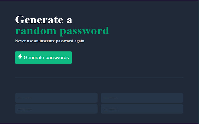 Password Generator by Sidd from Chrome web store to be run with OffiDocs Chromium online Password Generator by Sidd from Chrome web store to be run with OffiDocs Chromium online