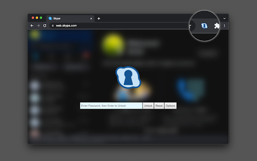 Password Lock for Skype™ Web from Chrome web store to be run with OffiDocs Chromium online Password Lock for Skype™ Web from Chrome web store to be run with OffiDocs Chromium online
