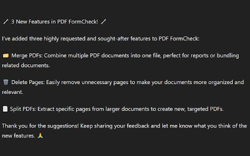 PDF FormCheck from Chrome web store to be run with OffiDocs Chromium online PDF FormCheck from Chrome web store to be run with OffiDocs Chromium online