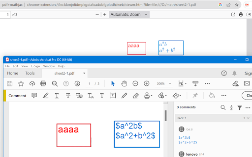 pdf+mathjax from Chrome web store to be run with OffiDocs Chromium online pdf+mathjax from Chrome web store to be run with OffiDocs Chromium online