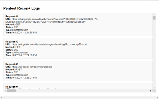 Pentest Recon+ from Chrome web store to be run with OffiDocs Chromium online Pentest Recon+ from Chrome web store to be run with OffiDocs Chromium online