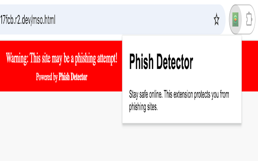 Phish Detector from Chrome web store to be run with OffiDocs Chromium online Phish Detector from Chrome web store to be run with OffiDocs Chromium online