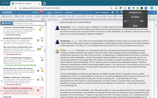 Piazza Filter from Chrome web store to be run with OffiDocs Chromium online Piazza Filter from Chrome web store to be run with OffiDocs Chromium online