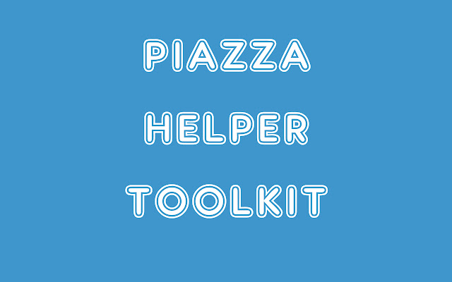 Piazza Helper Toolkit from Chrome web store to be run with OffiDocs Chromium online Piazza Helper Toolkit from Chrome web store to be run with OffiDocs Chromium online