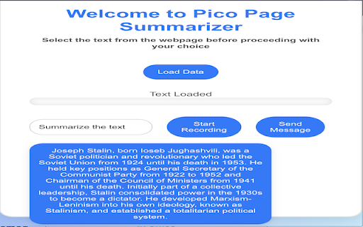 Pico Page Summarizer from Chrome web store to be run with OffiDocs Chromium online Pico Page Summarizer from Chrome web store to be run with OffiDocs Chromium online