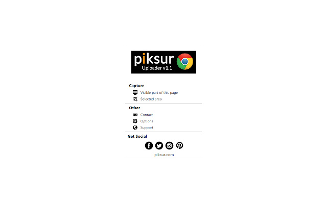 Piksur Uploader from Chrome web store to be run with OffiDocs Chromium online Piksur Uploader from Chrome web store to be run with OffiDocs Chromium online