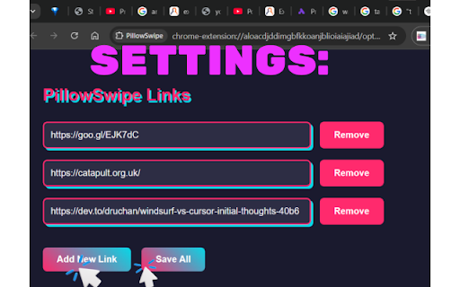 PillowSwipe from Chrome web store to be run with OffiDocs Chromium online PillowSwipe from Chrome web store to be run with OffiDocs Chromium online