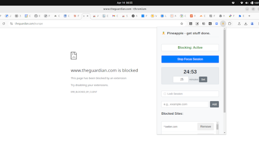 Pineapple Focus booster from Chrome web store to be run with OffiDocs Chromium online Pineapple Focus booster from Chrome web store to be run with OffiDocs Chromium online