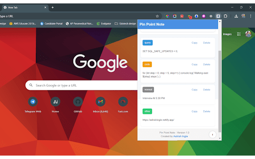 Pin Point Note from Chrome web store to be run with OffiDocs Chromium online Pin Point Note from Chrome web store to be run with OffiDocs Chromium online