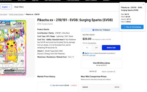 Pokémon Card Price Viewer from Chrome web store to be run with OffiDocs Chromium online Pokémon Card Price Viewer from Chrome web store to be run with OffiDocs Chromium online