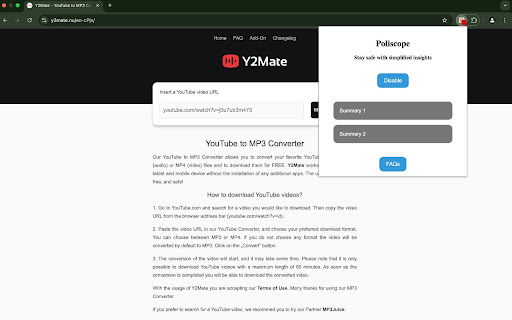Poliscope from Chrome web store to be run with OffiDocs Chromium online Poliscope from Chrome web store to be run with OffiDocs Chromium online