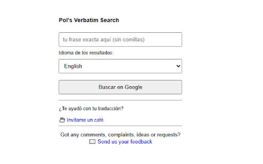 Pols Verbatim Search from Chrome web store to be run with OffiDocs Chromium online Pols Verbatim Search from Chrome web store to be run with OffiDocs Chromium online