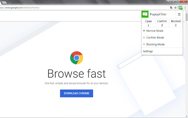 PopupFilter from Chrome web store to be run with OffiDocs Chromium online PopupFilter from Chrome web store to be run with OffiDocs Chromium online