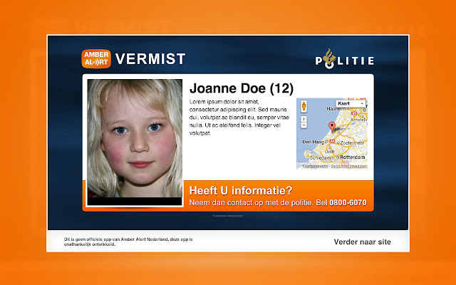 Pop up voor Amber Alert from Chrome web store to be run with OffiDocs Chromium online Pop up voor Amber Alert from Chrome web store to be run with OffiDocs Chromium online