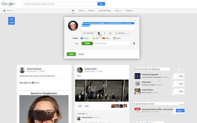 Post Editor for Google+™ from Chrome web store to be run with OffiDocs Chromium online Post Editor for Google+™ from Chrome web store to be run with OffiDocs Chromium online