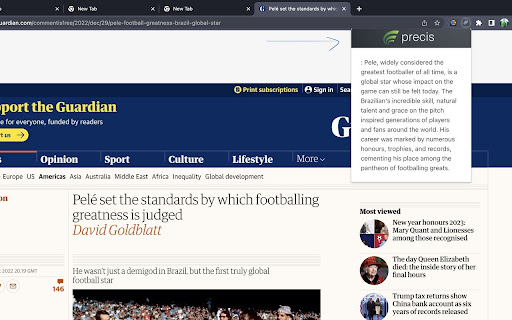 Precis from Chrome web store to be run with OffiDocs Chromium online Precis from Chrome web store to be run with OffiDocs Chromium online
