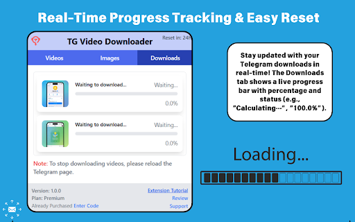 Premium Telegram Video Downloader Download videos from Chrome web store to be run with OffiDocs Chromium online Premium Telegram Video Downloader Download videos from Chrome web store to be run with OffiDocs Chromium online