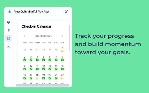 PressQuit: Press to Quit, Play to Grow from Chrome web store to be run with OffiDocs Chromium online PressQuit: Press to Quit, Play to Grow from Chrome web store to be run with OffiDocs Chromium online