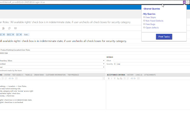 Print TFS_2015 Work Items from Chrome web store to be run with OffiDocs Chromium online Print TFS_2015 Work Items from Chrome web store to be run with OffiDocs Chromium online