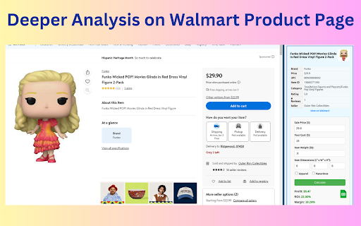 Profit Wizard Pro (Walmart WFS Calculator) from Chrome web store to be run with OffiDocs Chromium online Profit Wizard Pro (Walmart WFS Calculator) from Chrome web store to be run with OffiDocs Chromium online