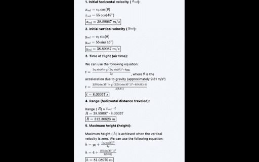 Projectile Motion Calculator and Solver | MathGPT from Chrome web store to be run with OffiDocs Chromium online Projectile Motion Calculator and Solver | MathGPT from Chrome web store to be run with OffiDocs Chromium online