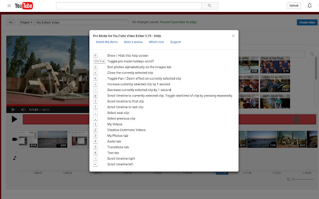 Pro Mode for YouTube Video Editor from Chrome web store to be run with OffiDocs Chromium online Pro Mode for YouTube Video Editor from Chrome web store to be run with OffiDocs Chromium online